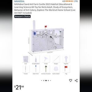 NAVADEAL Sand Ant Farm Castle Kit